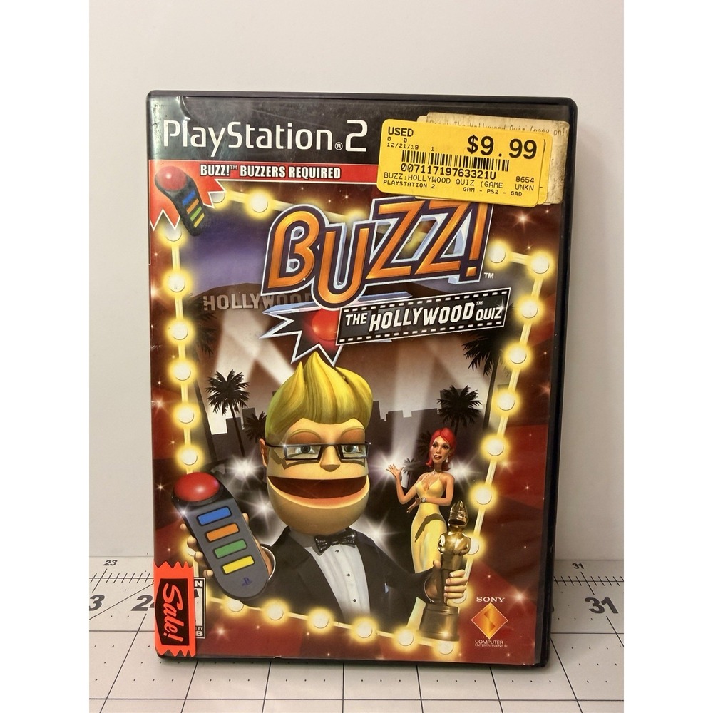 PS2 "BUZZ The Hollywood Quiz" (Sony PlayStation 2, 2007)